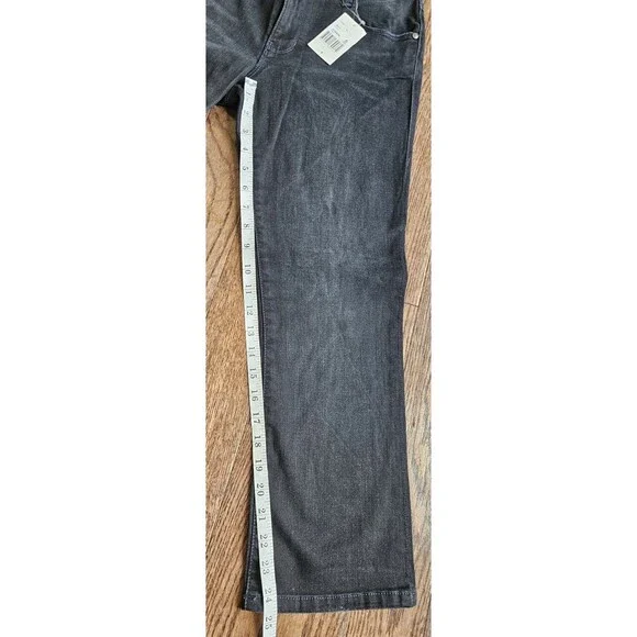 CAbi #517 Black Dark Wash Jeans STRETCH Cropped NWT Women's Size 6 - Picture 7 of 15